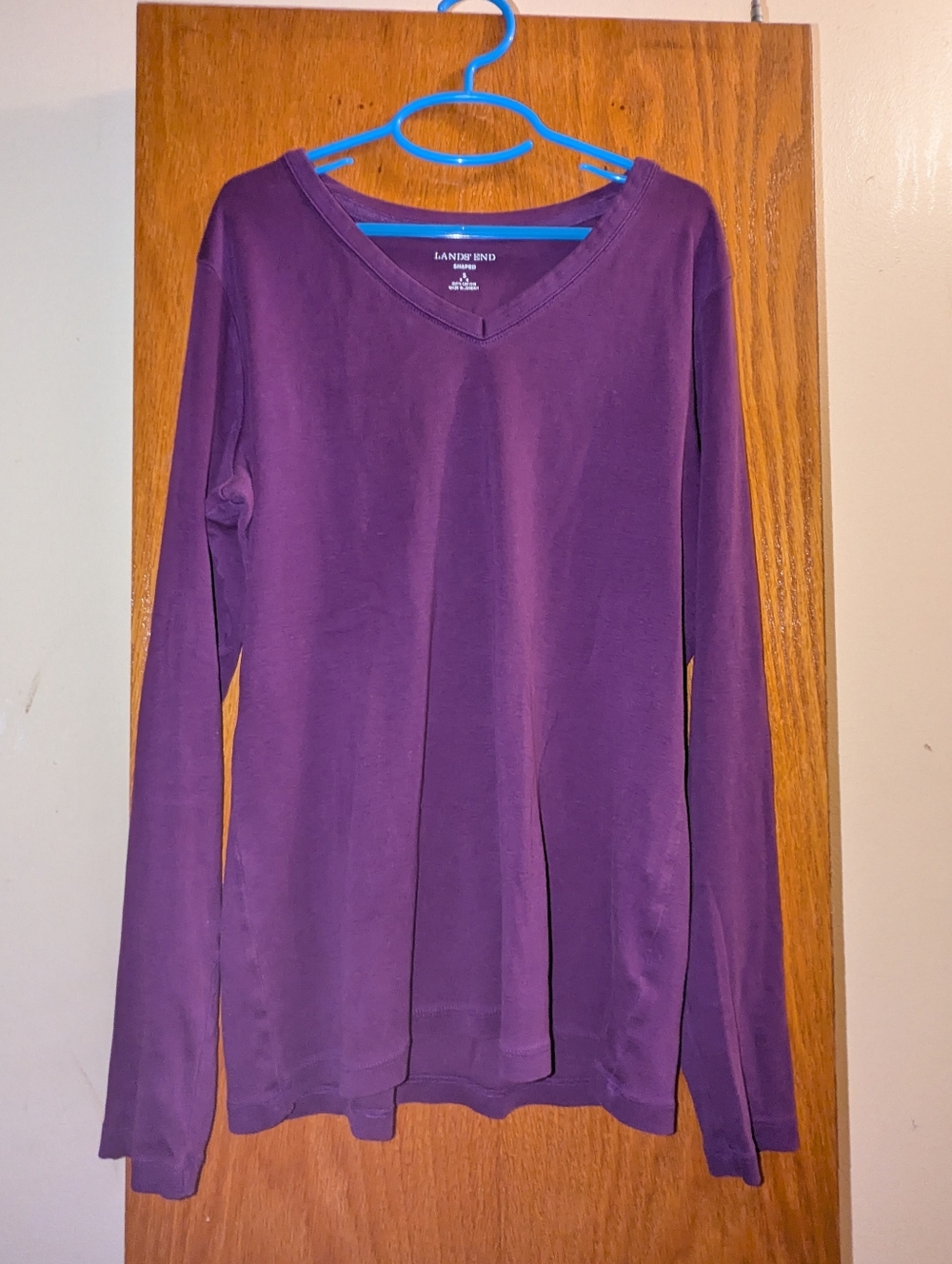 Lands' End V-neck Long Sleeved Shirt